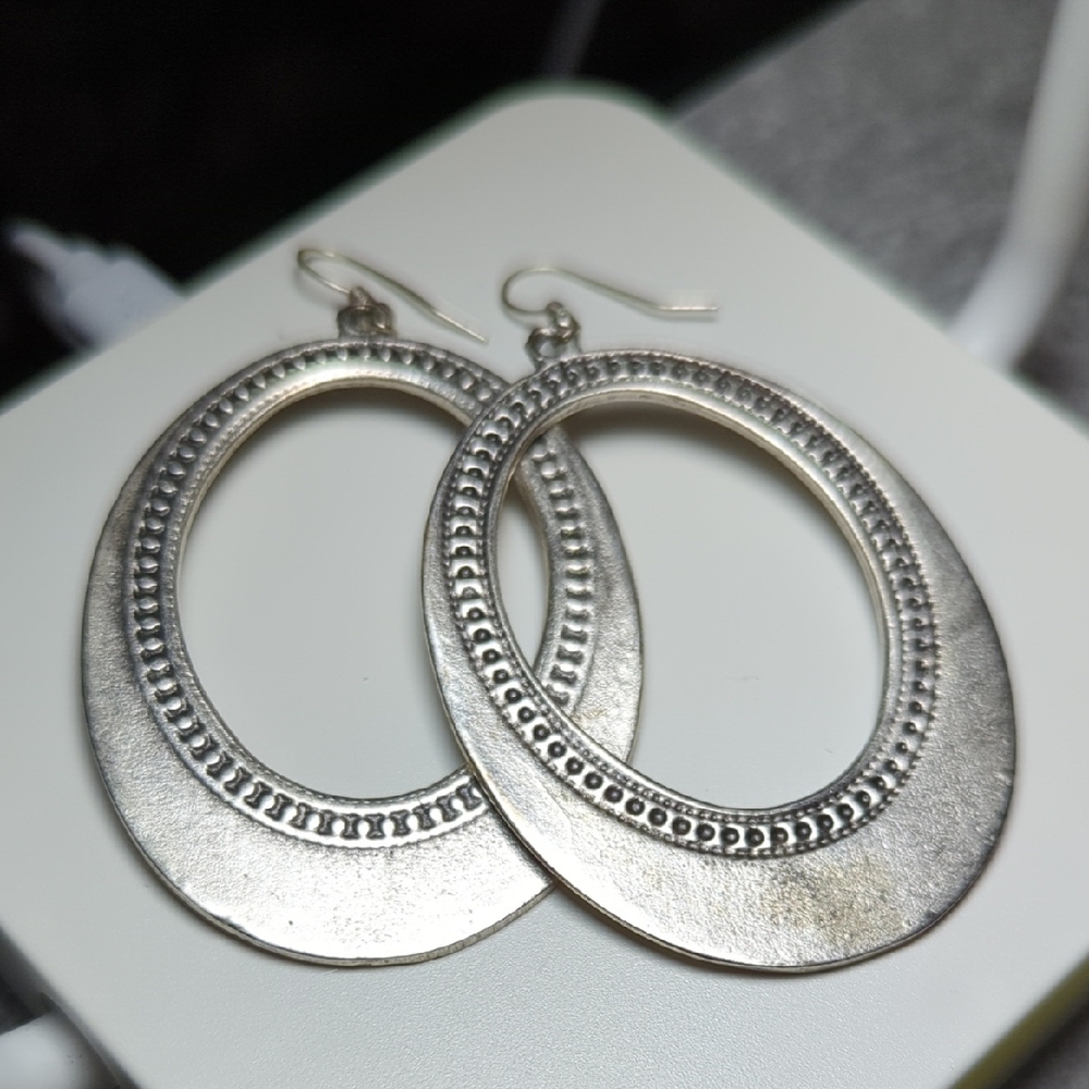 Jewelry Archives - Chic Boho Silver Oval Earrings